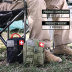 EVERLIT 250 Pieces Survival First Aid Kit IFAK EMT Molle Pouch Survival Kit Outdoor Gear Emergency Kits Trauma Bag for Campin