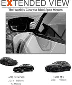 Blind Spot Mirrors- Compatible with BMW G20 330i Extended View (G80 M3 (2021 - Present)), Glass - 2 Piece Set (Left & Right)