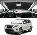 Custom Fit Windshield Sun Shade for Nissan Armada 2017-2026, Blocks UV & Heat, Front Window Sunshade Accessorie, Easy Fold & Store Keep Your Car Cooler
