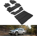 KIWI MASTER Floor Mats & Cargo Mat for 2016-2022 Honda Pilot, OEM Replacement 08P17-TG7-300 08U45-TG7-100, All Weather Car Mats, Custom Fit TPE Floor Liners, Front & Rear & Trunk Mat Set, Black