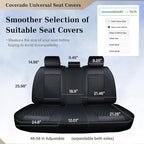 Coverado Rear Seat Covers, Leather Seat Cover for Car, Universal Waterproof Automotive Seat Cushion Protector for Most Cars T
