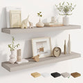 Dreamland Deep Floating Shelves, 8" Deep Long Shelves Set of 2, 40 Inches Floating Shelf for Wall,Large Display & Storage She