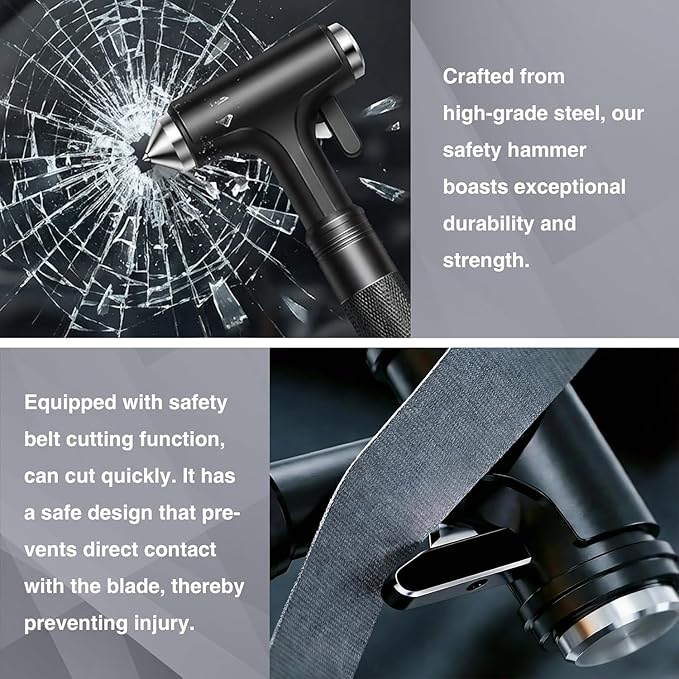 for Cybertruck Window Breaker, Glass Breaker, Seatbelt Cutter, Window Hammer Tool Basics Emergency Rescue Tools for Tesla Cyb