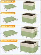 BALEINE 3 Pack Fabric Closet Storage Bins for Shelves, Linen Closet Organizers and Storage, Decorative Baskets for Organizing