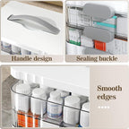 ARSTPEOE 3-Tier Medicine Organizer - Portable Medicine Cabinet with Plastic Handle, Multipurpose Medical Box, Pill Organizer,