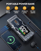 YaberAuto Car Battery Jump Starter 5500A Portable Car Jump Starter Battery Pack (10.0L Gas/9.0L Diesel), 12V Car Battery