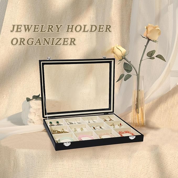 Stratalife Jewelry Organizer Bracelet Holder Organizer Box Earring Storage Drawer Jewelry Display Anti Tarnish Ring Holder Fo