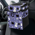 Gothic Car Trash Can with Lid Collapsible Reusable Waterproof Car Garage Bag,Automotive Garbage Can,Car Accessories Interior Car Organizer