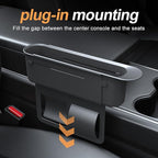 Car Seat Gap Filler 2Pack,Car Seats Side Inserts Organizer Guard Between Seat & Console Catcher Fillers Stop Things from Dropping (Black)