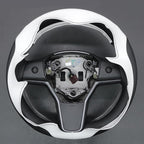 MEWANT DIY Stitching Steering Wheel Cover Wrap for Tesla Model 3 Highland 2023-2025/Model Y 2025 Highland for Tesla Model 3/Model Y Accessories(3D Style)