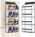 AOODA Clear Over the Door Hat Racks for Baseball Caps, Hold 48 Caps Hat Storage Organizer for Closet Wall, Deep Pockets Hangi