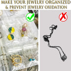 Earring Organizer Case Travel Jewelry Organizer Transparent Jewelry Storage Book for Necklace Bracelet Ring Holder with Small