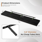 Fun Memories 72 Inch Floating Shelves for Wall, Fireplace Mantel Shelf with Invisible Heavy Duty Bracket, 8 Inch Deep Storage