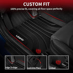 LASFIT Floor Mats for Hyundai Tucson 2026 2025 2024 2023 2022 (Not for Hybrid & PHEV), Custom Fit TPE All Weather Floor Liners 1st & 2nd Row Car Mats Accessoires for Hyundai Tucson 2022-2026, Black