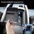 Double Layer-2026 Palisade Center Console Organizer for Hyundai Palisade (Calligraphy) (Only fit 7-Seater with Dual-Opening Center Console), Durable ABS Plastic Tray 2026 Palisade Accessories