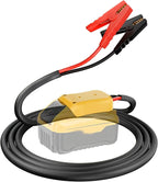 Jumper Cables with Adapter for Dewalt 20V Battery, 3.3FT 8AWG Portable Battery Dewalt Jumper Starter Automotive Booster