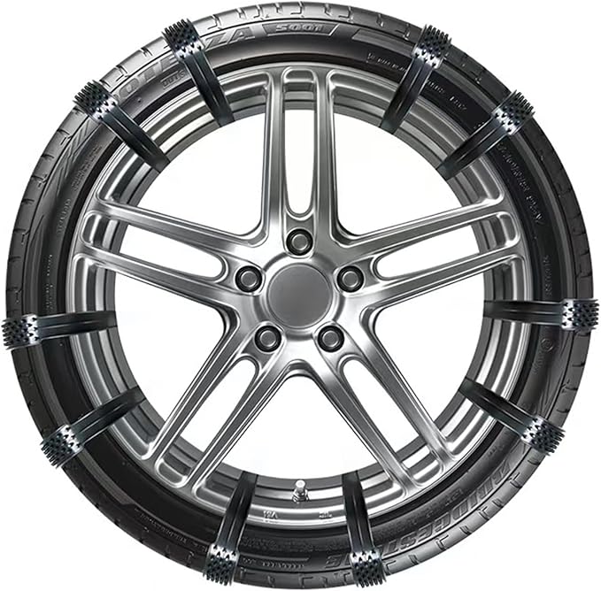 10Pack Heavy Duty Anti Skid Snow Tire Chains Car Winter Wheels Chain Universal Cable Tire Belts, 2025 Reusable TPU Non-Slip Z