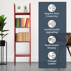 BARNWOODUSA Throw Blanket Ladder – Fully Assembled Reclaimed Wood – Rustic Decorative Ladder for Towels, Quilts, & More – Per