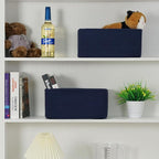 3-Pack Storage Baskets for Organizing | Woven Shelf Toy Basket | Rope Baskets for Gifts Empty | Closet Organizer Bins with Ha