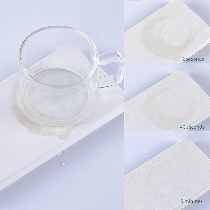 NiuYichee 2 Pcs Water Absorbing Stone Trays, Kitchen/Bathroom Sink Soap Dish, Diatomite Tray Used for Hand Soap & Cosmetic Bo