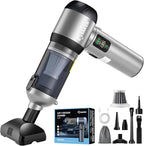 Saker Car Vacuum Portable Cordless 20000Pa Suction Power 4 in 1 Handheld Vacuum&Air Duster with LED Light Type-C Charge Porta