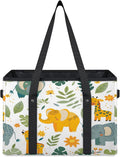 Reusable Grocery Bag, Foldable Large Shopping Tote Bag for Groceries Kitchen Picnic Car Trunk