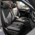 GIANT PANDA Front Car Seat Covers Custom Fit for Toyota Rav4 Camry Highlander Corolla Prius Corolla Cross Venza Avalon, Faux 