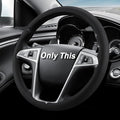 Steering Wheel Cover for Chevy (Chevrolet) Equinox 2010-2017/ GMC Terrain 2010-2017/ Buick Lacrosse 2010-2015/ Regal 2011-2013(Black)