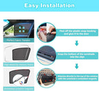 XCBYT Civic Window Shades for 2016-2021, 4PCS Side Window Sun Shades with Breathable Mesh, Magnetic Car Window Covers for Baby & Privacy, UV Protection & Heat Insulation