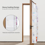 Univivi Over the Door Organizer, 6 Tiers Behind Door Storage with Clear Deep Pockets Hanging Organizer for Closet, Bedroom, N