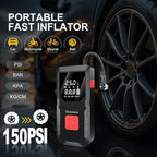 12 V Car 8000 mAh Battery Jump Starter 2800A with 150psI Air Compressor, Compact and Practical Edition QB08L Safe Smart,