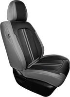 FREESOO Front Seats 2PCS Leather Car Seat Covers, Ultra Breathable Waterproof Seat Covers for Cars Trucks SUV, Carseat Protec