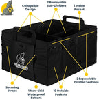 Seal Skin Covers Trunk Organizer for SUV, Car & Truck - Premium Heavy Duty and Collapsible with 3 Adjustable Sizes - Lightweigh