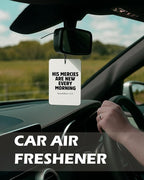 Cute Black Christian Car Air Freshener 4 Pcs, Preppy Floral Religious Bible Verse Hanging Air Freshener for Cars Bathroom Dor