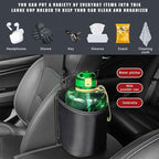 Car Seat Side Large Cup Holder, Waterproof Cup Holder Expander Adapter Bag, Multifunctional Hanging Storage Organizer for Dri