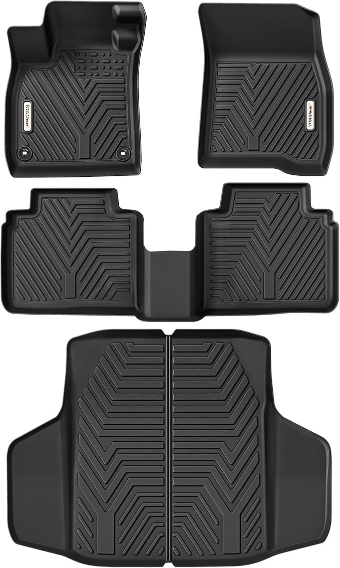 YITAMOTOR Floor Mats & Trunk Mat Fit for Honda Accord 2026 2025 2024 2023 (Gasoline & Hybrid), All Weather TPE Floor Liner Custom Fit for Accord Accessories, 1st, 2nd Row and Cargo Liners, Black