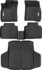 YITAMOTOR Floor Mats & Trunk Mat Fit for Honda Accord 2026 2025 2024 2023 (Gasoline & Hybrid), All Weather TPE Floor Liner Custom Fit for Accord Accessories, 1st, 2nd Row and Cargo Liners, Black
