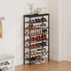YATINEY 8 Tier Shoe Rack, Large Capacity Shoe Storage Organizer Holds 32 Pairs, Sturdy and Stable, for Entryway, Hallway, Clo