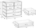 Sorbus Clear Makeup Organizer Display - Stylish Organization and Storage Case for Cosmetics, Jewelry & Hair Accessories - Spa
