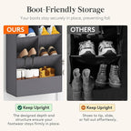 Lifewit 6 Tier Over the Door Shoe Organizer with 11 Large Deep Pockets, Fabric Hanging Shoes Shelf for Closet, Dorm Storage, 
