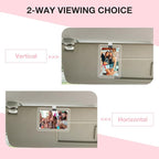 HIIXHC 4Pcs Car Picture Holder, Magnetic Car Photo Holder, Sun Visor Photo Clip for 3 Inch Photos, Personalized Acrylic Visor Clip for Drive Safe Daddy/Family/Pet Pictures | Car Accessories