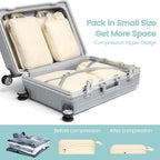 Cambond Compression Packing Cubes for Travel - Lightweight Expandable Travel Bags Luggage Organizers Travel Essentials Compre