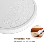 Round Decorative Tray Wood Bathroom Counter Organizer Farmhouse Kitchen Decor Wooden Riser for Soap Dish, Perfume, Candle, Sp