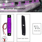 20 Pcs Rock Lights Purple Strip Lights Wheel Fender Well Underglow Led Lights for Cars Exterior Side Marker for Truck Golf Cart Wrangler RV RV SUV Offroad