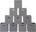 Fabric storage bins Cubes, Fabric Cube Organizer with Handle, Foldable Cube Bins for Cloth or Accessary Storage, 11x11x11, Se