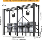 66.1in Foldable Portable Wardrobe Closet, Heavy Duty Garment Rack with Cover, Freestanding Covered Metal Clothes Rack, Armoir