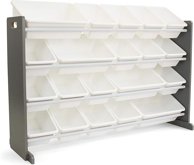 Humble Crew Toy Storage Organizer with 20 Removable Storage Bins for Kids Playroom, 4-Tier Toddler Toy Organization and Stora