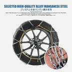 Snow Chains For Car Tires，Zip Tie Tire Chains，Easy To Install Without Tools, Suitable For Suvs, Pickup Trucks, And Light Vehi