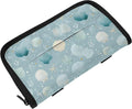 Car Tissue Holder Car Visor Organizer Tissue Box Holder for Car Sun Visor Organizer with Car Vehicle Accessories Essentials Interior for Women Men Light Blue Seashell Starfish Pearl
