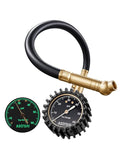 AstroAI Tire Pressure Gauge for Cars with Large 2" Dial, Solid Brass with Rubber Hose, Air Bleeder Valve, ANSI B40.1, 0-60PSI